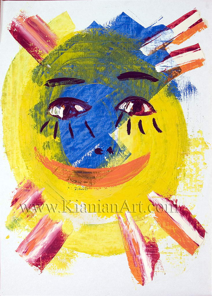 Malihe Kianian - The Sun - Fast Painting  