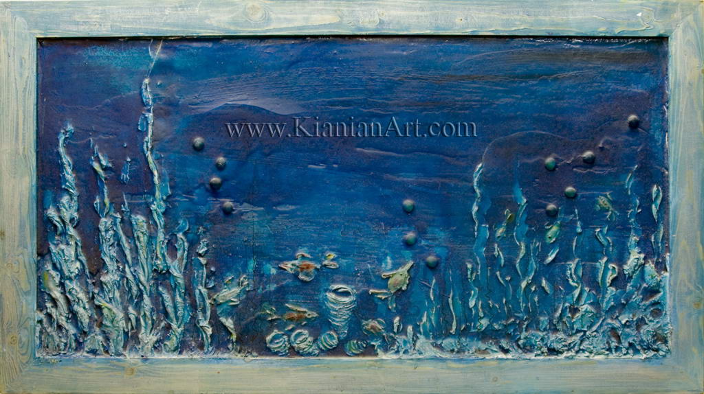 Malihe Kianian - The aquarium - High Relief  